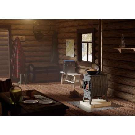 Купить Печь-камин Печь-камин ProMetall Бахта (черная) чугун в Молодечно Амазонка бай фото в Молодечно