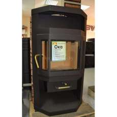 Купить стальную печь-камин со стеклом Мета-Бел Ока в Молодечно фото в Молодечно