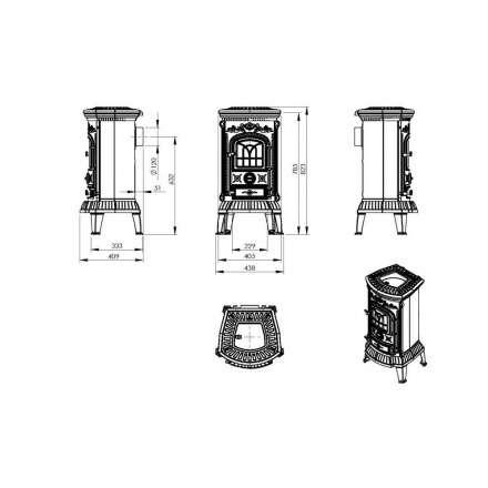Купить Печь-камин Печь-камин NORDflam Verdo чугун в Молодечно Амазонка бай фото в Молодечно