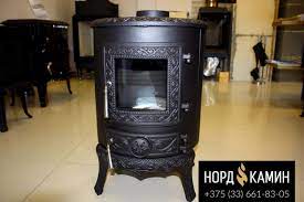 Купить Печь-камин NORDflam Palestro в интерьере в Молодечно Амазонка бай фото в Молодечно