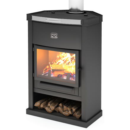 Печь-камин Теплодар ОВ-120 (угловой) Амазонка бай фото в Молодечно