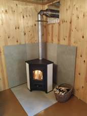 Купить Печь-камин Везувий ПК-01 (220) угловой бежевый 9 кВт в Молодечно фото в Молодечно