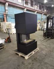 Стальной камин Родос 800 черный купить фото в Молодечно