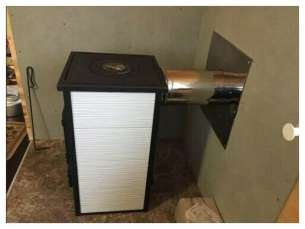 купить Печь-камин Везувий ПК-01 (270) c плитой бежевая 9 кВт в Молодечно в Молодечно