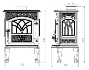 Недорогой камин Сибирь 7 чугунная фото в Молодечно