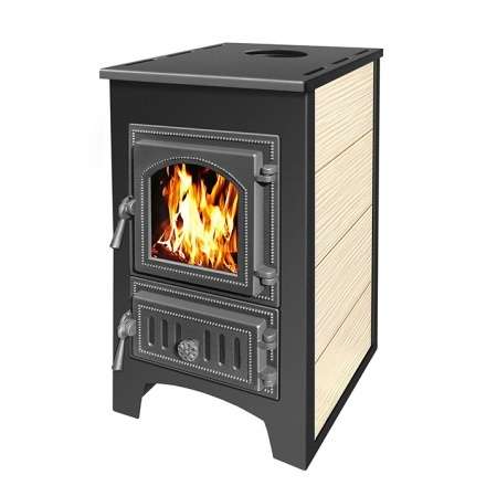 Печь-камин Везувий ПК-01 (270) бежевый 9 кВт Амазонка бай фото в Молодечно