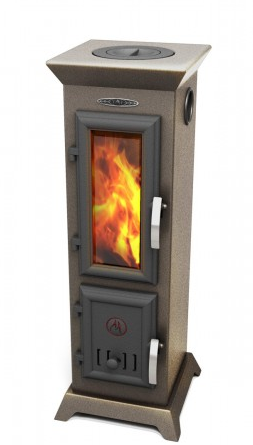 Отопительная печь Термофор Статика Тетра Мини, чёрная бронза Амазонка бай фото в Молодечно