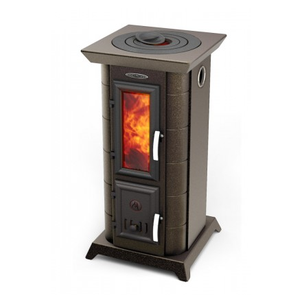 Отопительная печь Термофор Статика Тетра, чёрная бронза Амазонка бай фото в Молодечно