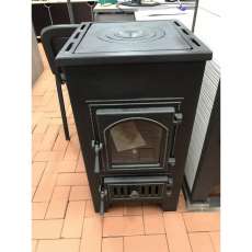 Купить Печь-камин Везувий ПК-01 (270) с плитой и т/о красный 9 кВт в Молодечно в Молодечно