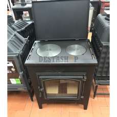 купить Печь-камин Везувий ПК-04 (240) с плитой беж 12 кВт в Молодечно в Молодечно