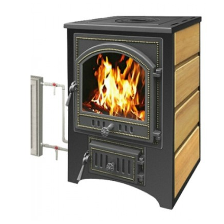 Печь-камин Везувий ПК-02 (205) с плитой и т/о песчаник 12 кВт Амазонка бай фото в Молодечно