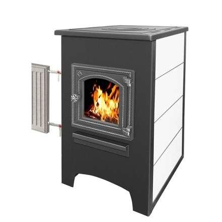 Камин ЭТНА (ДТ-4С) с плитой и теплообменником Амазонка бай фото в Молодечно