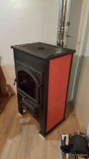 Купить  Печь-камин Везувий ПК-03 (224) с плитой красный 12 кВт в Молодечно в Молодечно