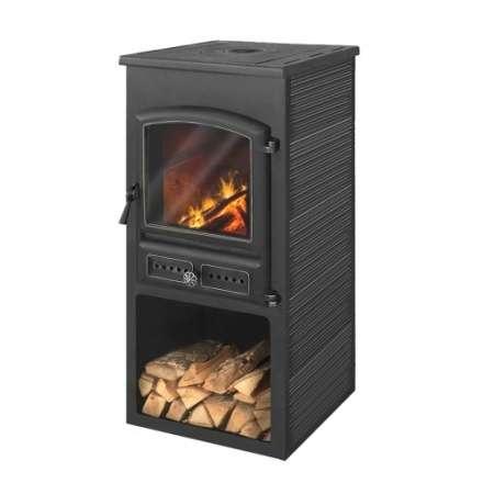 Печь-камин ЭТНА (БКД) с плитой Амазонка бай фото в Молодечно