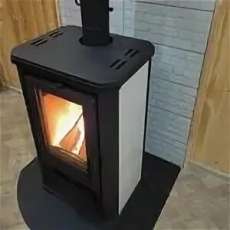 Купить стальной недорогой камин с шамотом Мета-Бел АОТ 7.0 Ритм в Молодечно фото в Молодечно