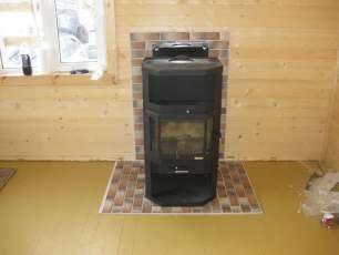 Купить большой камин с шамотом Мета-Бел Ангара-Аква в Молодечно фото в Молодечно