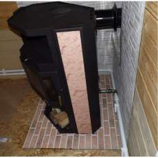 Купить стальной камин с теплообменником Мета-Бел АОТВ 9.0-03 Печора-Аква в Молодечно фото в Молодечно