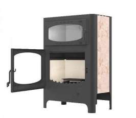 Печь-камин стальной Бавария Эко с духовкой и плитой фото в Молодечно