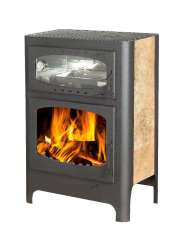 Печь-камин стальной Бавария Эко с духовкой и плитой фото в Молодечно