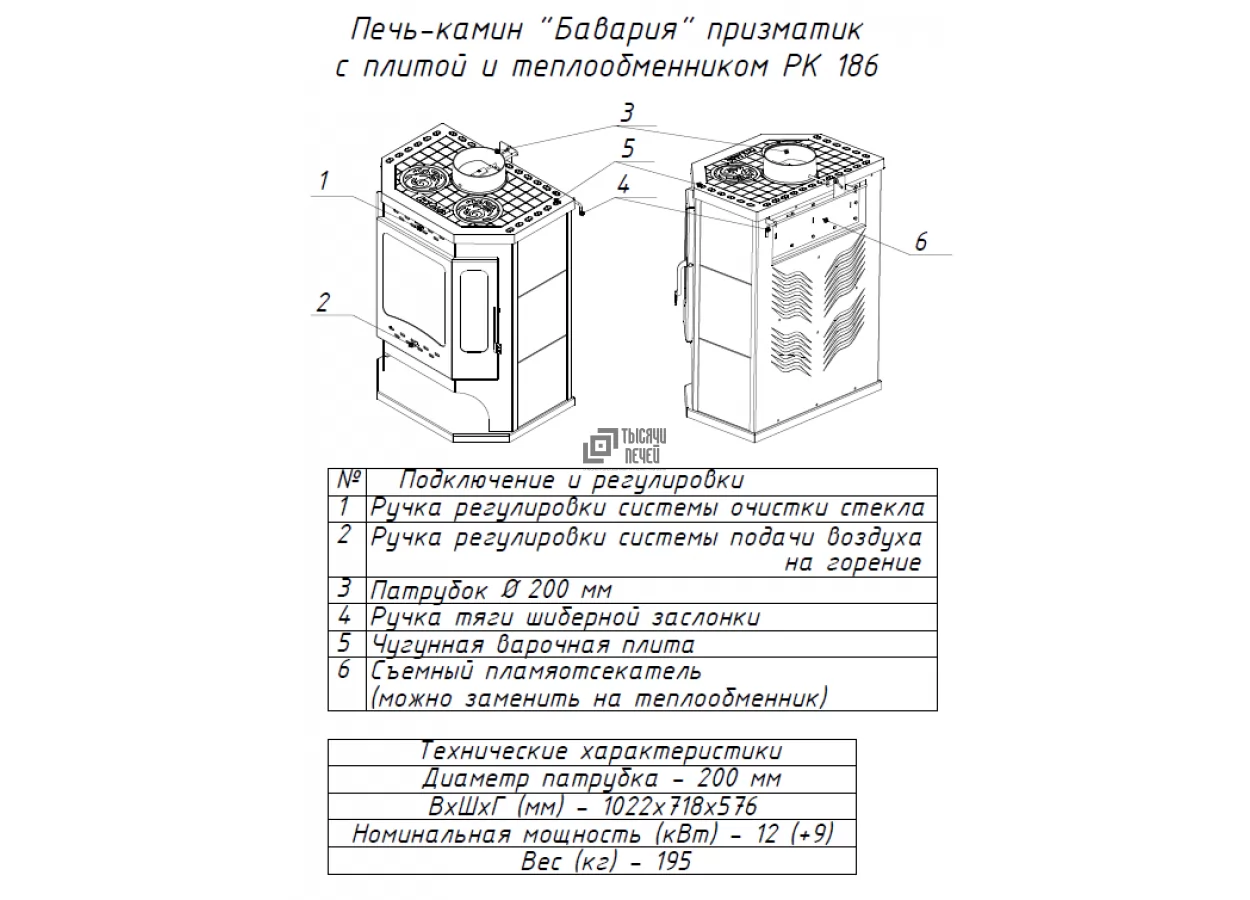 Недорогой камин с дровницей Бавария призматик с плитой фото в Молодечно