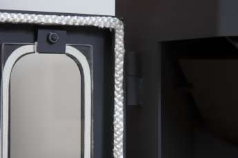 Стальной недорогой камин Бавария призматик пристенно-угловой фото в Молодечно