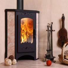 Печь-камин Бавария угловая с плитой РК 123 в Молодечно