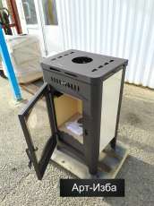 Недорогой камин со стеклом Бавария Оптима с плитой фото в Молодечно