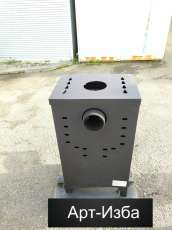 Недорогой камин со стеклом Бавария Оптима с плитой фото в Молодечно