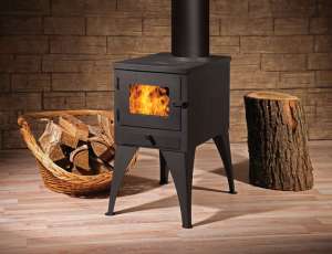 Небольшая печь-мангал с плитой Кельн-Турбо фото в интерьере в Молодечно