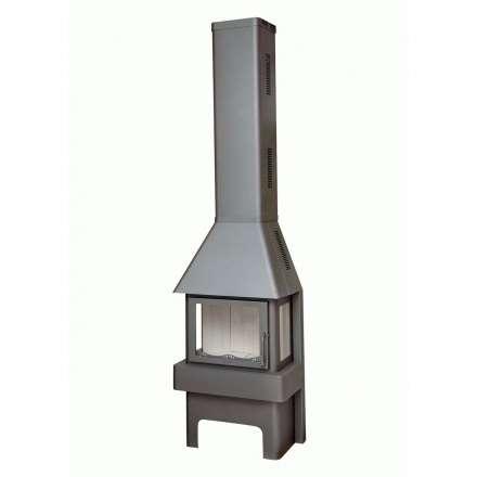 Печь-камин Бавария три стекла графит Амазонка бай фото в Молодечно