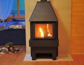 Недорогой камин Бавария три стекла графит фото в интерьере в Молодечно