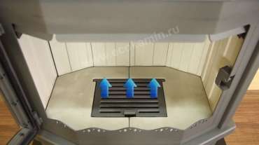 Стальной камин Мюнхен пристенно-угловой графит фото в Молодечно