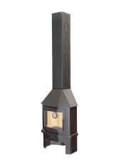 Камин Мюнхен пристенно-угловой графит Амазонка бай фото в Молодечно