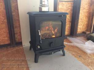 Печь-камин чугунный FireWay Paul в интерьере патина медь Амазонка бай фото в Молодечно