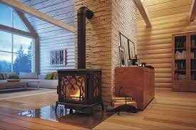 Печь-камин чугунный FireWay Demetra в интерьере Амазонка бай фото в Молодечно