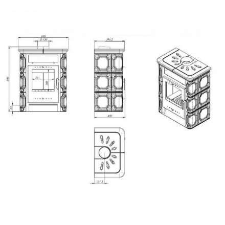 Купить Печь-камин NORDflam Arta в Молодечно Амазонка бай фото в Молодечно