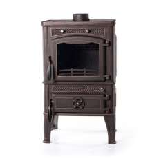 Печь-камин FireWay Dacha патина бронза Амазонка бай фото в Молодечно