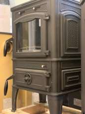 Печь-камин FireWay Dacha патина бронза в интерьере Амазонка бай фото в Молодечно