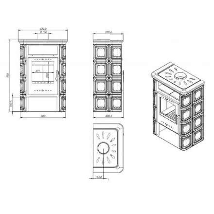 Купить Печь-камин NORDflam Coria в Молодечно Амазонка бай фото в Молодечно