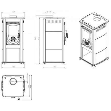 Купить Печь-камин NORDflam Fokus в Молодечно Амазонка бай фото в Молодечно