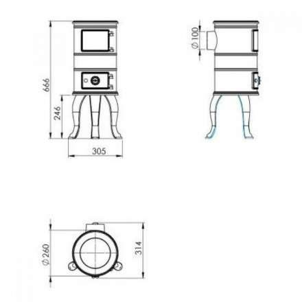 Купить Печь-камин NORDflam Ermis в Молодечно Амазонка бай фото в Молодечно