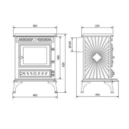 Купить Печь-камин Kawmet P3 (7.4 кВт) EKO в интерьере чугунный в Молодечно фото в Молодечно