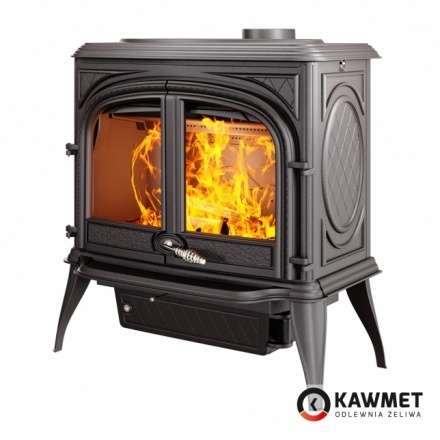 Печь-камин KAWMET Premium ARES S7 (11,3 кВт) Амазонка бай фото в Молодечно