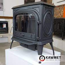 Купить Печь-камин KAWMET Premium SPHINX S6 (13,9 kW) в интерьере чугунный в Молодечно фото в Молодечно