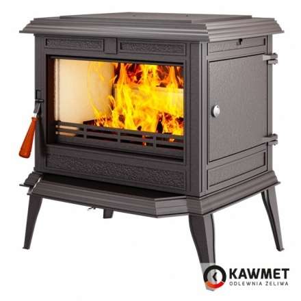 Печь-камин KAWMET Premium ATHENA S12 (12,3 кВт) Амазонка бай фото в Молодечно