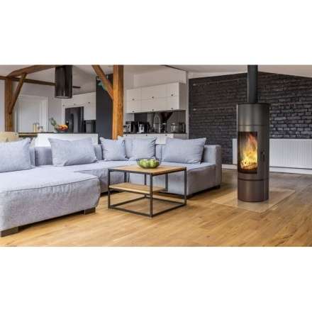 Купить Печь-камин Kratki Antares стальной в интерьере в Молодечно Амазонка бай фото в Молодечно