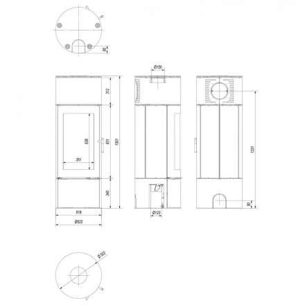 Купить Печь-камин Kratki Antares стальной в интерьере в Молодечно Амазонка бай фото в Молодечно