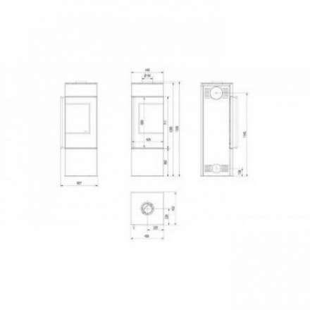 Купить Печь-камин Kratki THOR 8 в Молодечно Амазонка бай фото в Молодечно