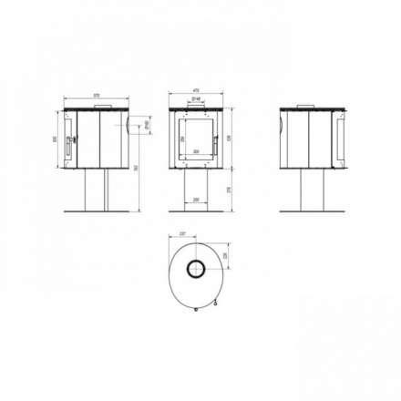 Купить Печь-камин Kratki Koza/Orbit в Молодечно Амазонка бай фото в Молодечно