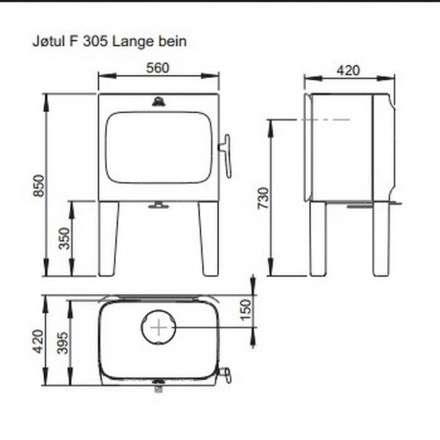 Чугунная печь камин Jotul F 305 LL WHE в Молодечно